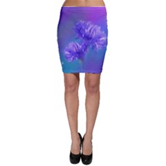 Flowers Cornflower Floral Chic Stylish Purple  Bodycon Skirts