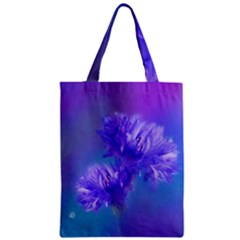 Flowers Cornflower Floral Chic Stylish Purple  Zipper Classic Tote Bag
