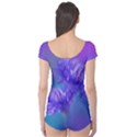 Flowers Cornflower Floral Chic Stylish Purple  Boyleg Leotard (Ladies) View2