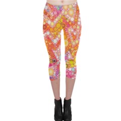 Sunshine Bubbles Capri Leggings  by KirstenStar