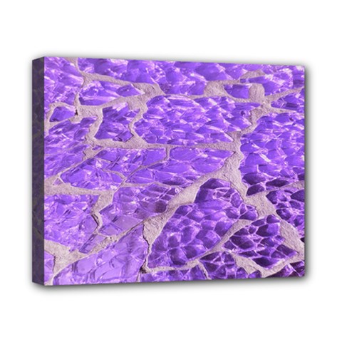 Festive Chic Purple Stone Glitter  Canvas 10  x 8 