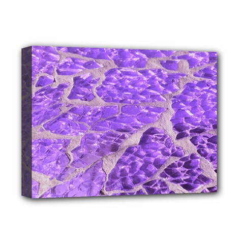 Festive Chic Purple Stone Glitter  Deluxe Canvas 16  x 12  