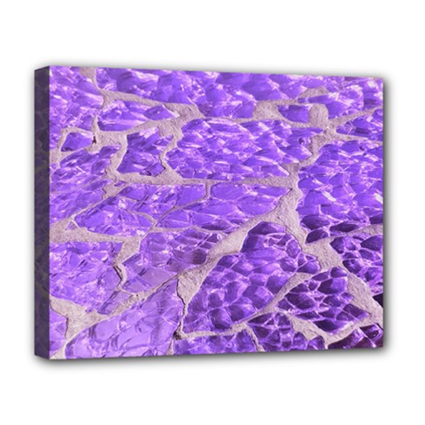 Festive Chic Purple Stone Glitter  Deluxe Canvas 20  x 16  