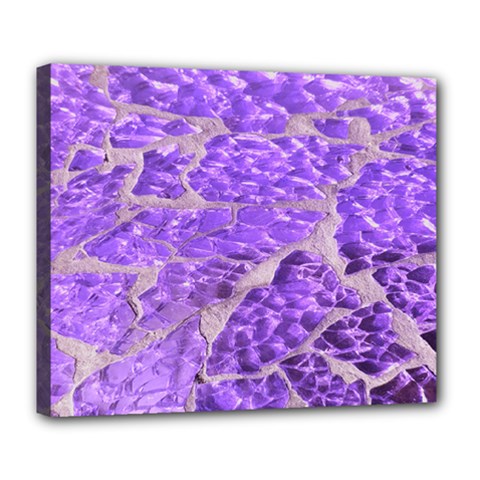 Festive Chic Purple Stone Glitter  Deluxe Canvas 24  x 20  