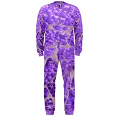 Festive Chic Purple Stone Glitter  OnePiece Jumpsuit (Men) 