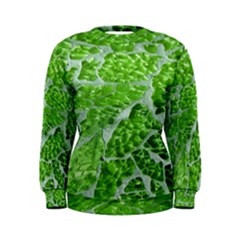 Festive Chic Green Glitter Shiny Glamour Sparkles Women s Sweatshirt by yoursparklingshop
