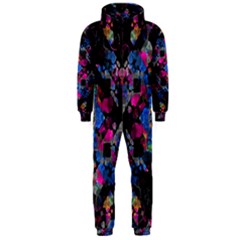 Stylized Geometric Floral Ornate Hooded Jumpsuit (men)  by dflcprintsclothing