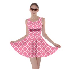 Soft Pink Quatrefoil Pattern Skater Dress by Zandiepants