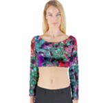 Bubble Chaos Long Sleeve Crop Top