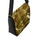 Gold Bar Golden Chic Festive Sparkling Gold  Flap Messenger Bag (S) View2