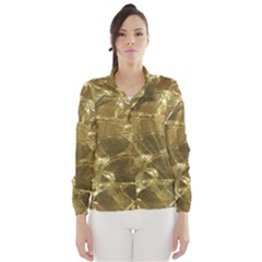 Gold Bar Golden Chic Festive Sparkling Gold  Wind Breaker (women) by yoursparklingshop