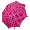 Hot Pink Quatrefoil Pattern Hook Handle Umbrella (Small) View2