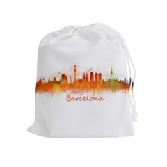 Barcelona City Art Drawstring Pouches (Extra Large)