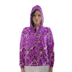 Festive Chic Pink Glitter Stone Hooded Wind Breaker (women) by yoursparklingshop