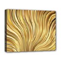 Gold Stripes Festive Flowing Flame  Deluxe Canvas 20  x 16   View1