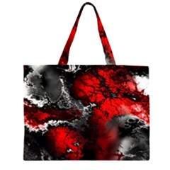 Amazing Fractal 25 Zipper Large Tote Bag by Fractalworld