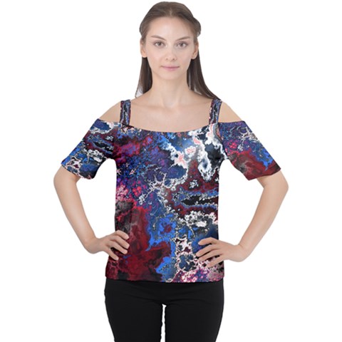 Amazing Fractal 28 Women s Cutout Shoulder Tee by Fractalworld