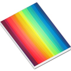 Sweet Colored Stripes Background Large Memo Pads