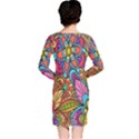 Festive Colorful Ornamental Background Long Sleeve Nightdress View2