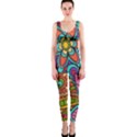 Festive Colorful Ornamental Background OnePiece Catsuit View1