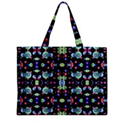 Multicolored Galaxy Pattern Zipper Mini Tote Bag by dflcprints