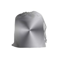 Shiny Metallic Silver Drawstring Pouches (large) 