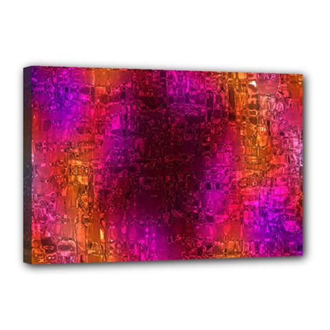 Purple Orange Pink Colorful Canvas 18  X 12  by yoursparklingshop