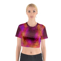 Purple Orange Pink Colorful Cotton Crop Top by yoursparklingshop