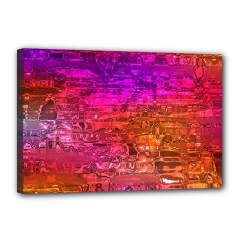 Purple Orange Pink Colorful Art Canvas 18  X 12  by yoursparklingshop