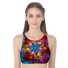 Spirals And Curlicues Tank Bikini Top