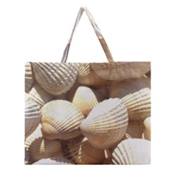 Tropical Exotic Sea Shells Zipper Large Tote Bag by yoursparklingshop