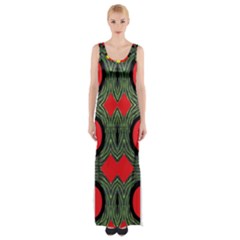 Exile Planet Maxi Thigh Split Dress