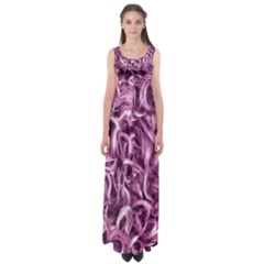 Textured Abstract Print Empire Waist Maxi Dress by dflcprintsclothing