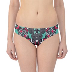 Petals, Dark & Pink, Bold Flower Design Hipster Bikini Bottoms by Zandiepants