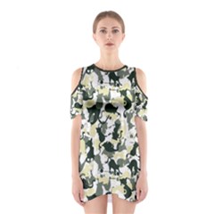 Camouflage 01 Women s Cutout Shoulder Dress by Wanni