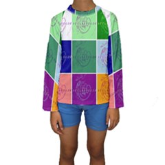 Appleartcom Kid s Long Sleeve Swimwear By Jocelyn Apple/appleartcom by appleartcom