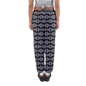 Black White Tiki Pattern Women s Jogger Sweatpants View2