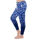 Blue Glitter Rain Winter Leggings  View2