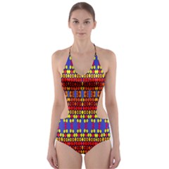 Egypt Star Cut-out One Piece Swimsuit