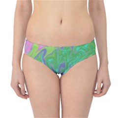 Green Blue Pink Color Splash Hipster Bikini Bottoms by BrightVibesDesign