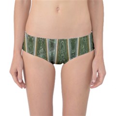 Green Brown Zigzag Classic Bikini Bottoms