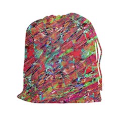 Expressive Abstract Grunge Drawstring Pouches (xxl)