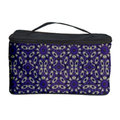 Stylized Floral Check Cosmetic Storage Cases by dflcprints