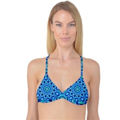 Blue Sea Jewel Mandala Reversible Tri Bikini Top by Zandiepants