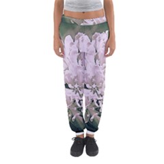 White Flower Women s Jogger Sweatpants by uniquedesignsbycassie