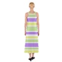 Yellow Purple Green Stripes Sleeveless Maxi Dress View2