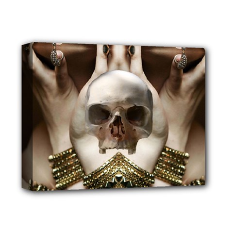 Skull Magic Deluxe Canvas 14  X 11  by icarusismartdesigns