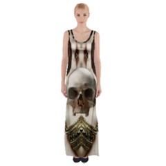 Skull Magic Maxi Thigh Split Dress by icarusismartdesigns