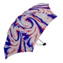 Groovy Red White Blue Swirl Mini Folding Umbrellas View2