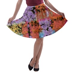 Paint Texture                                     A-line Skater Skirt by LalyLauraFLM